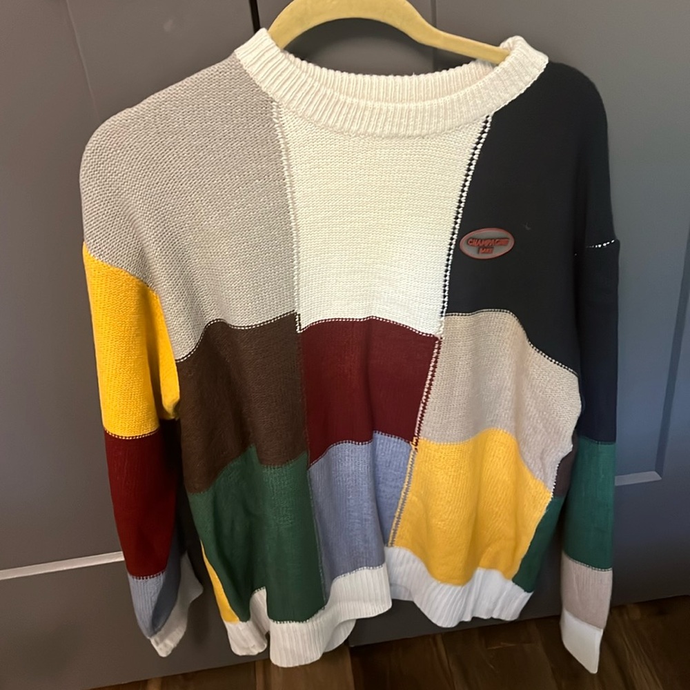 Patch sweater